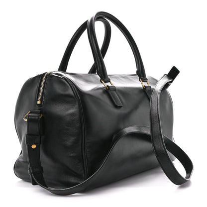 Saint Laurent Calfskin Classic Duffle 6 Black 3 of 13