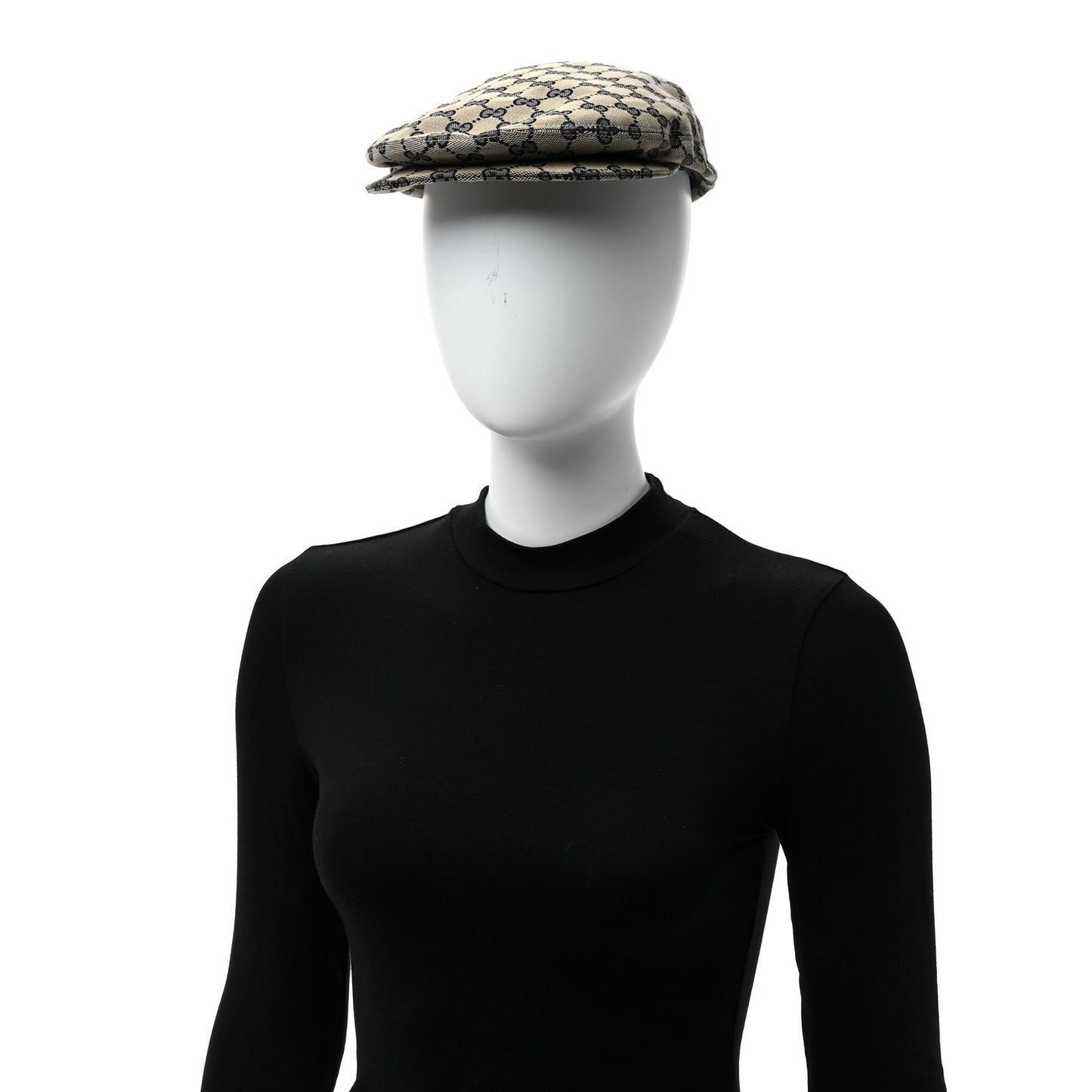 Monogram Flat Cap S Navy