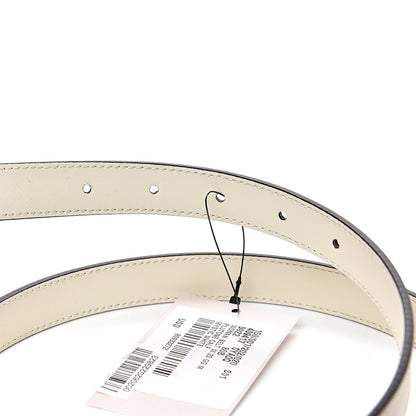 Gucci Plutone Calfskin Double G 20mm Belt 80 32 Mystic White 5 of 8