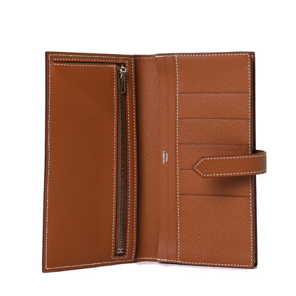 Hermes Epsom Bearn Gusset Wallet Gold 6 of 8
