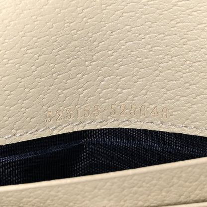 Gucci GG Supreme Monogram Textured Calfskin Web Ophidia Continental Wallet Beige White 7 of 7