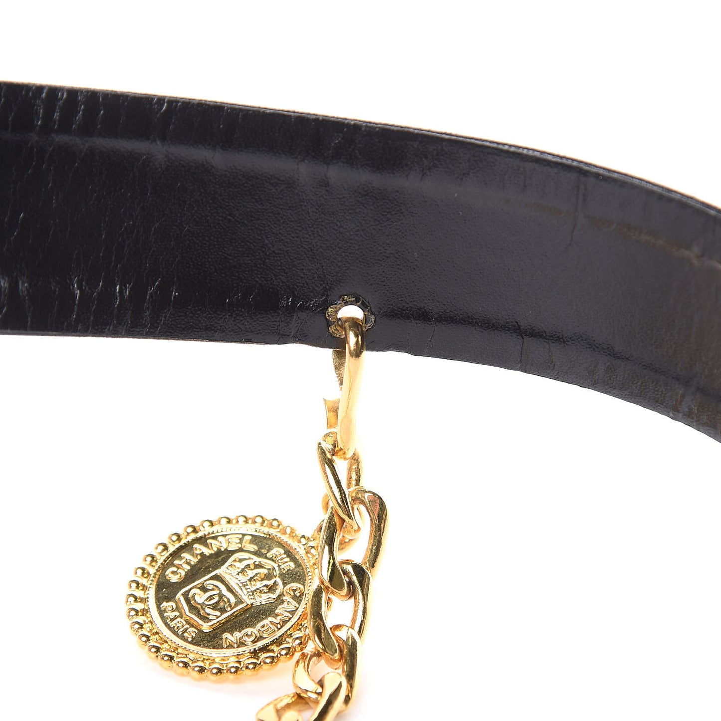 Lambskin Chain Belt 75 30 Black