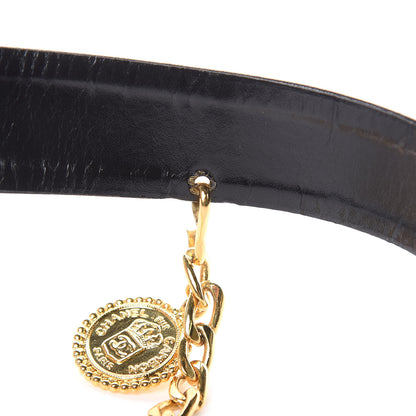Chanel Lambskin Chain Belt 75 30 Black 5 of 6