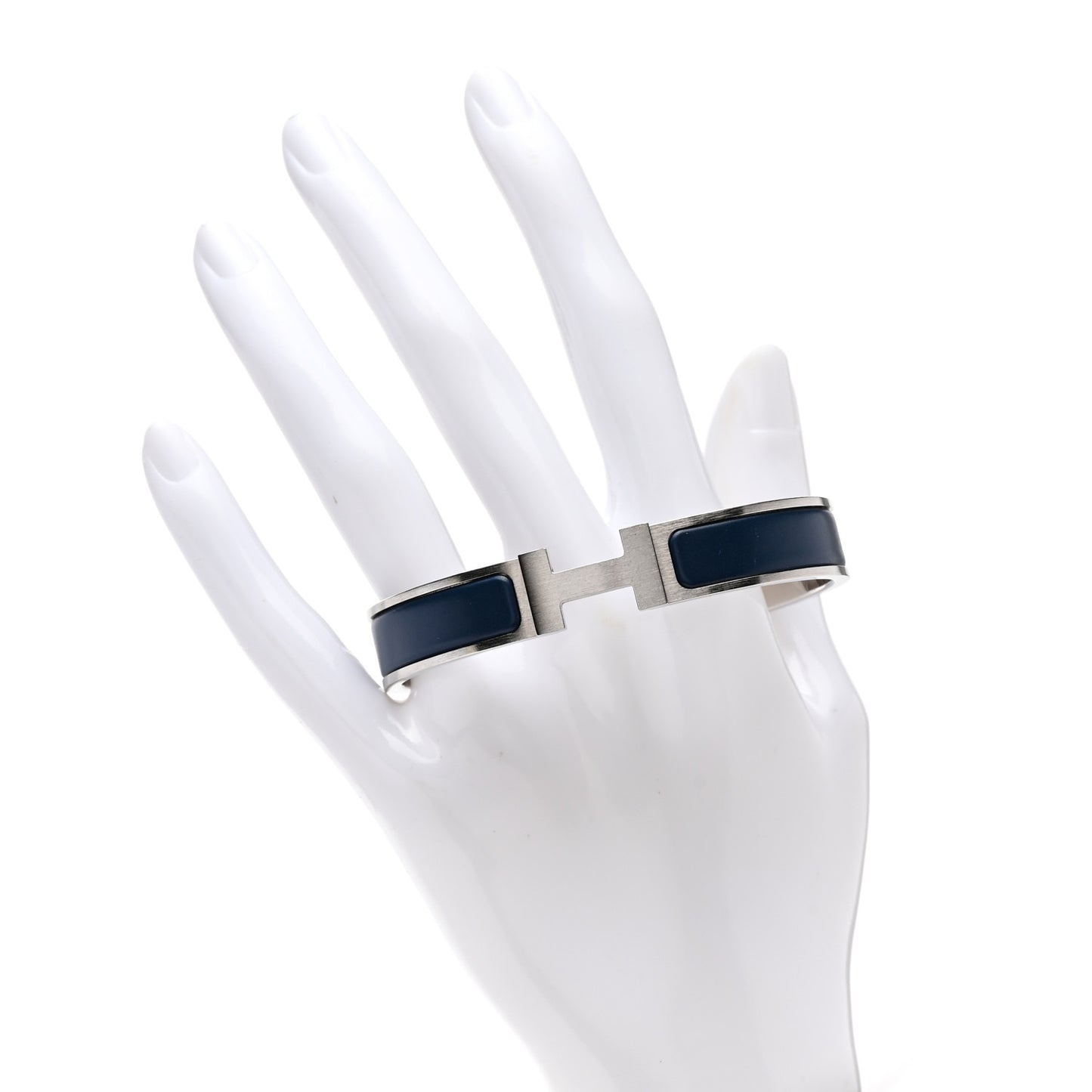 Matte Enamel Narrow Clic Clac HH Bracelet Bleu Biarritz