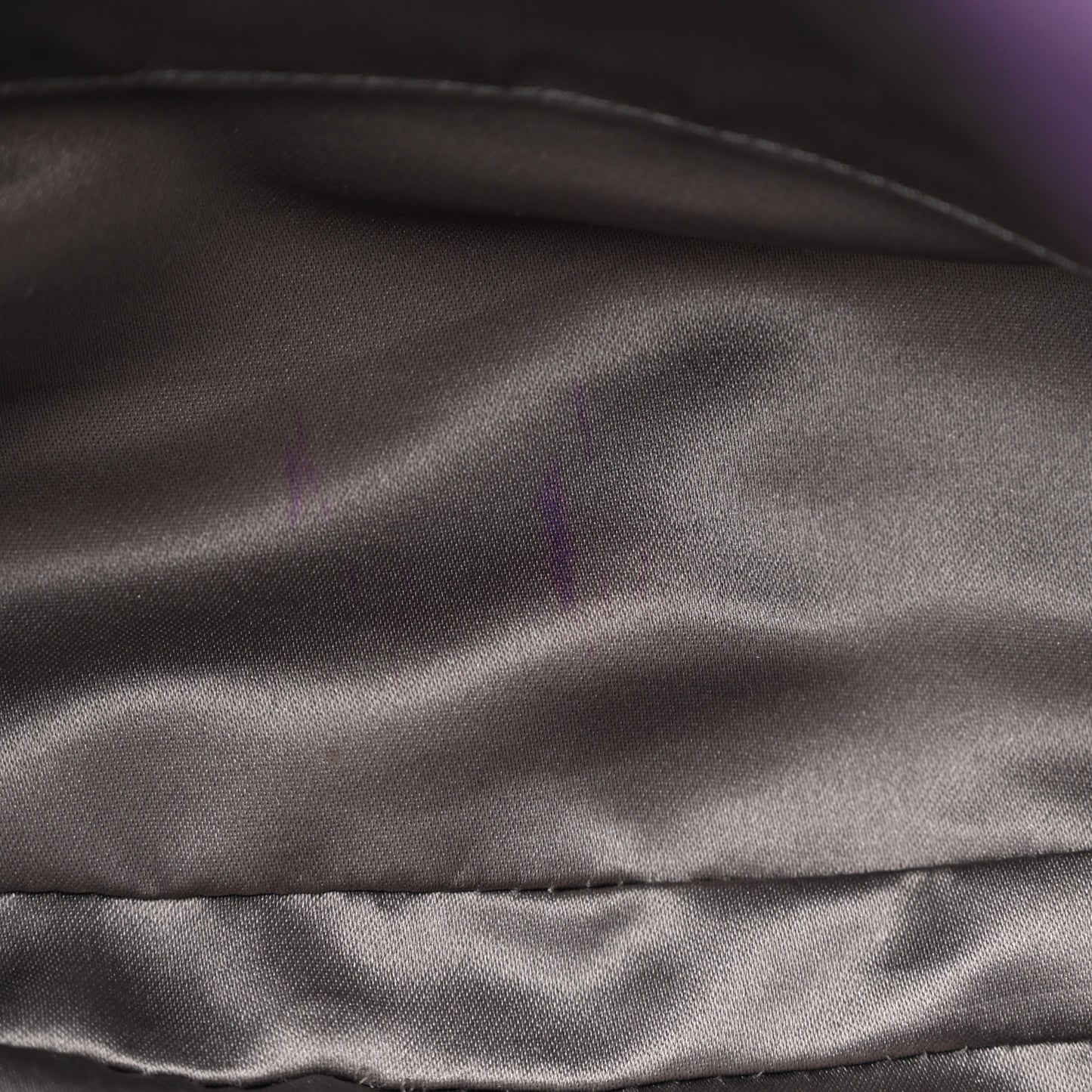 Nylon Bubble Quilt Accordion Flap Purple