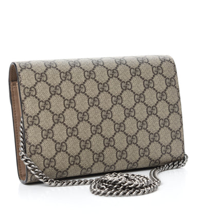 Gucci GG Supreme Monogram Mini Dionysus Chain Wallet Beige Taupe 3 of 10