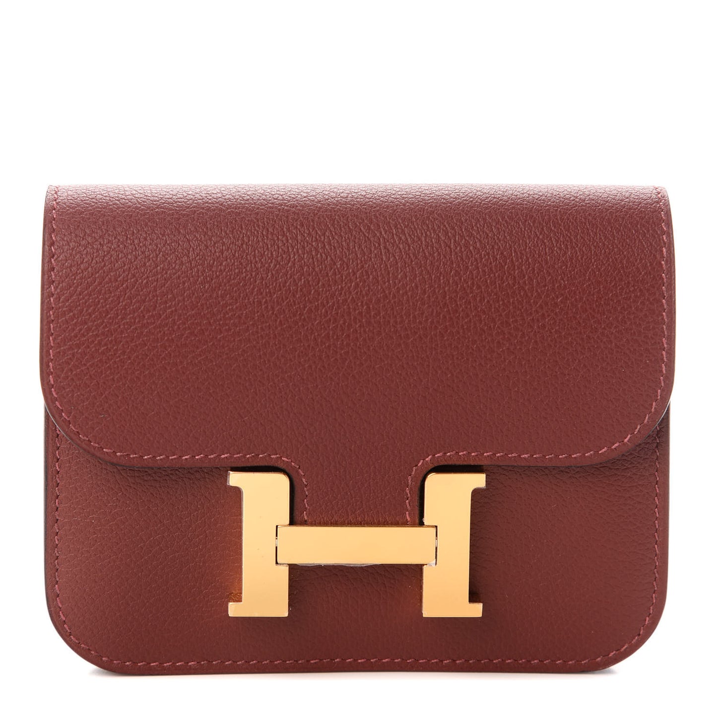 Evercolor Constance Slim Wallet Rouge H