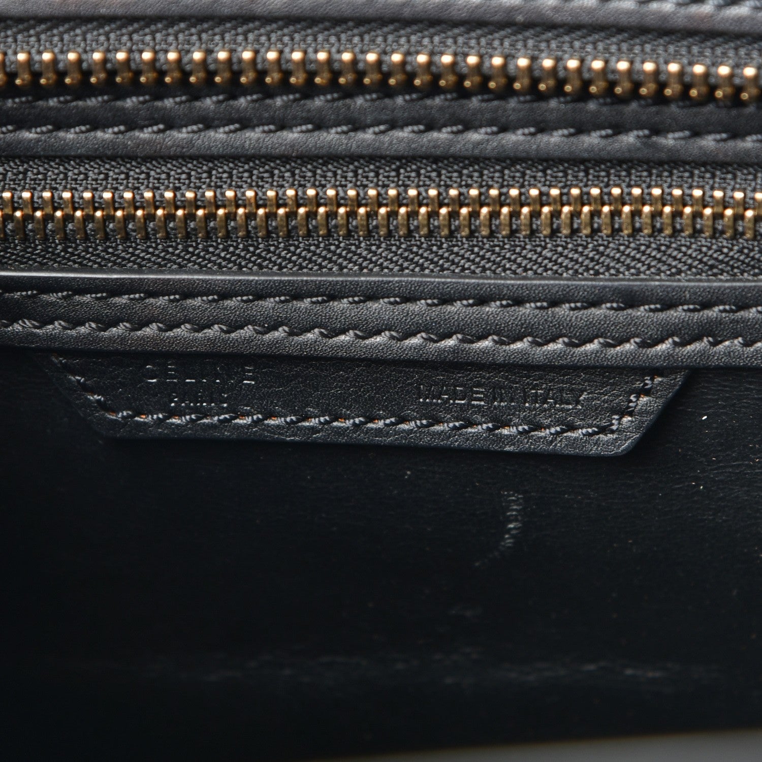 Celine Smooth Calfskin Micro Luggage Black 7 of 9