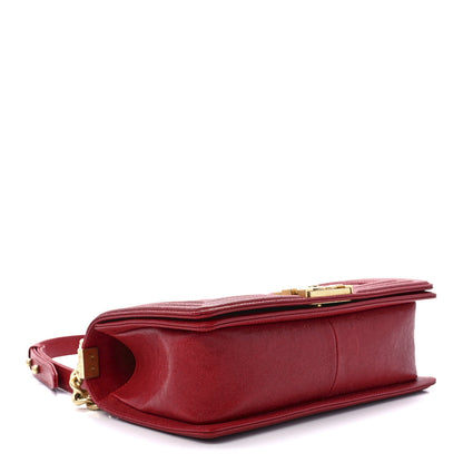 Chanel Caviar Quilted Medium Boy Flap Dark Red 3 of 10