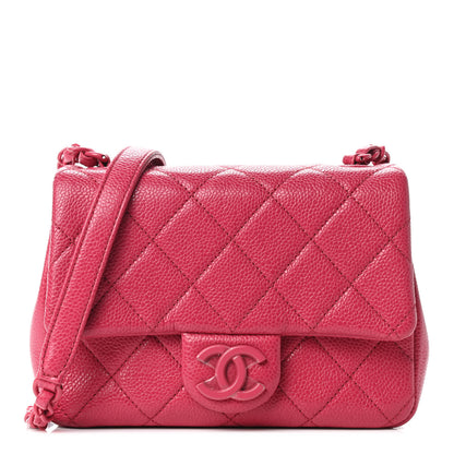 Chanel Caviar Quilted Mini Incognito Square Flap Dark Pink 1 of 9