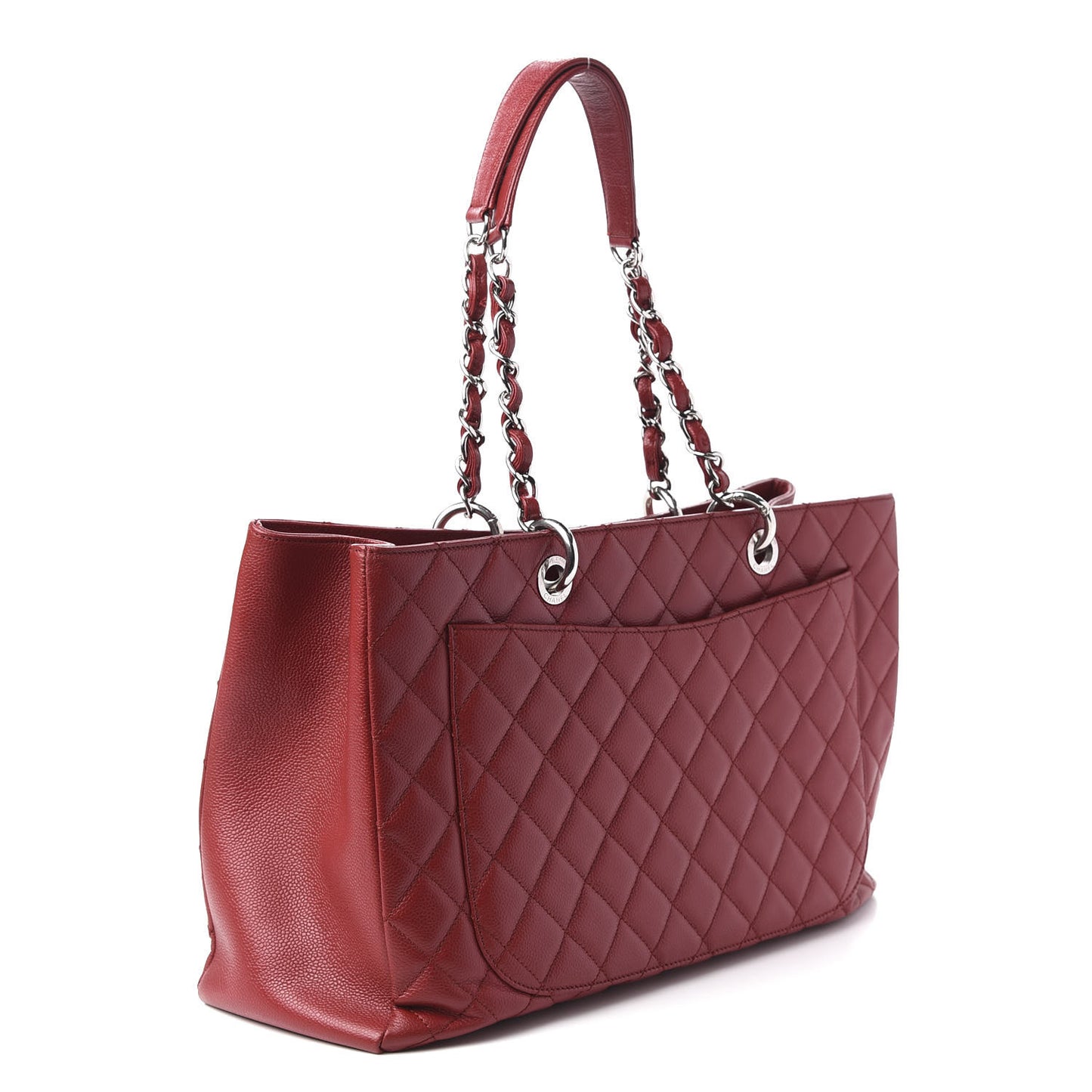 Caviar Quilted XL Grand Shopping Tote GST Red
