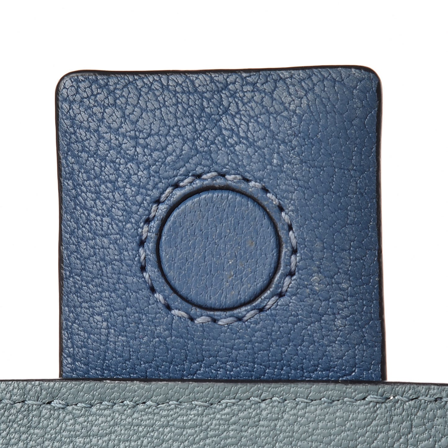 Goatskin Avenue Shoulder Bag Steel Blue