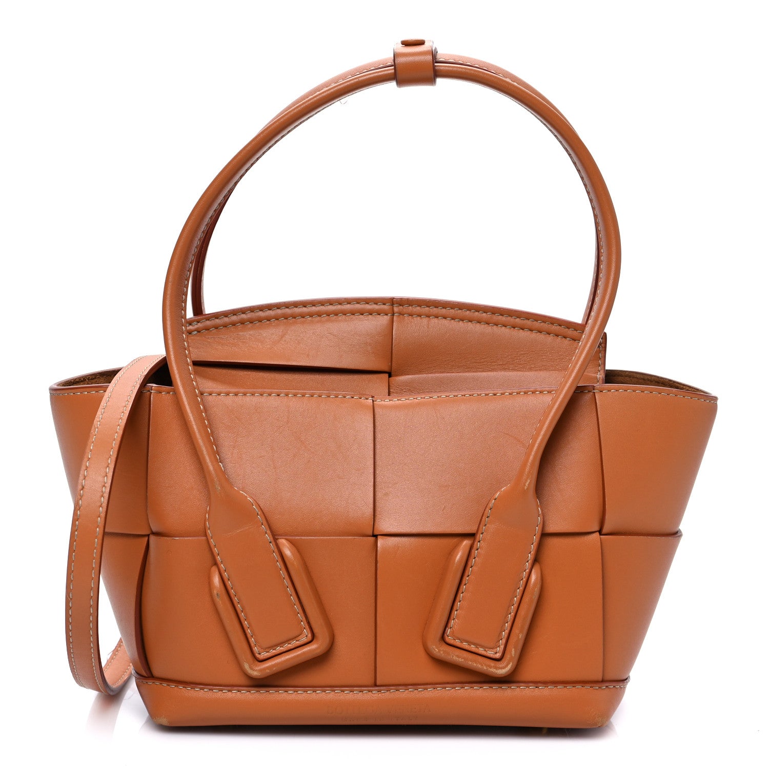 Bottega Veneta French Calfskin Maxi Intrecciato Mini Arco Clay 1 of 7