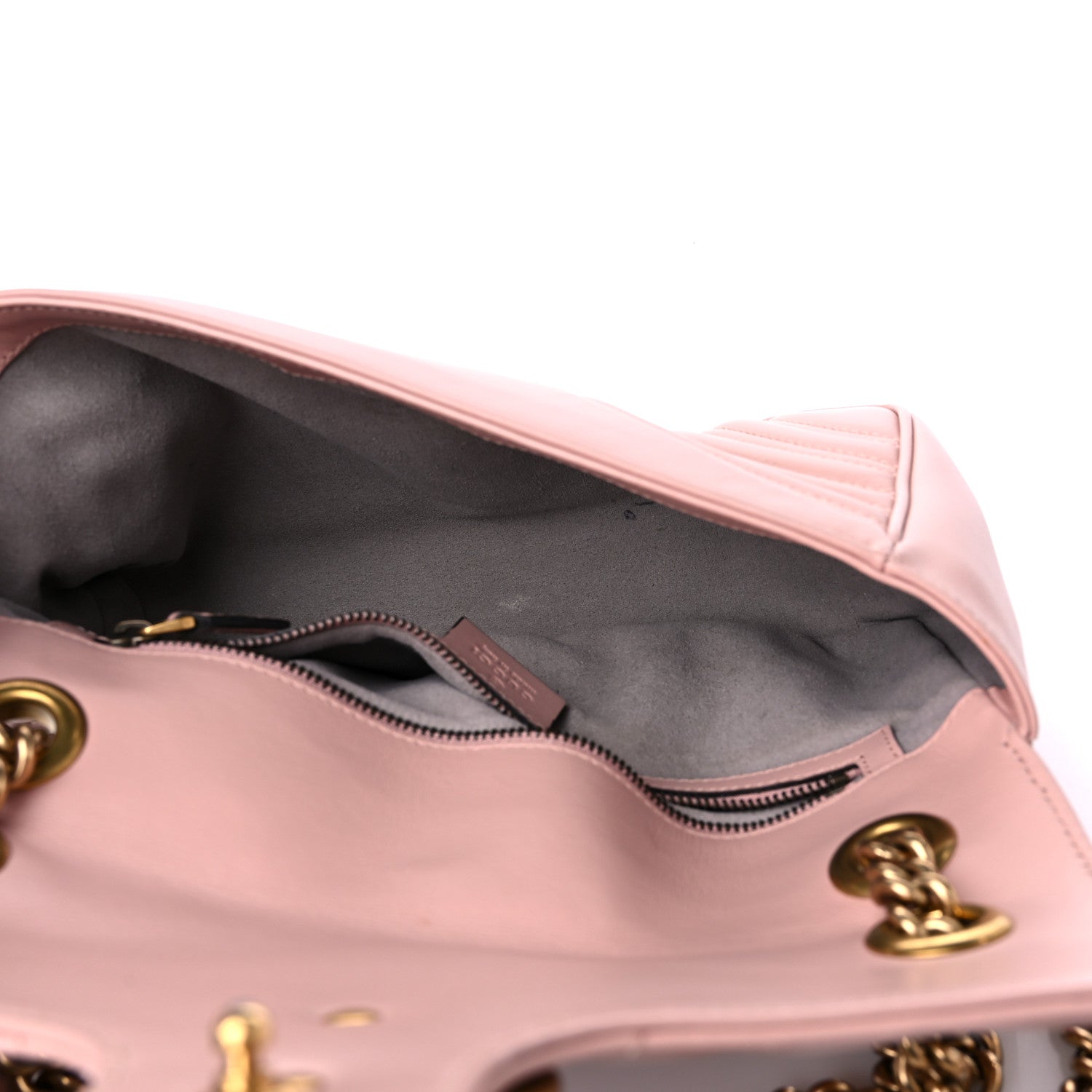 Gucci Calfskin Matelasse Small GG Marmont Shoulder Bag Perfect Pink 5 of 13
