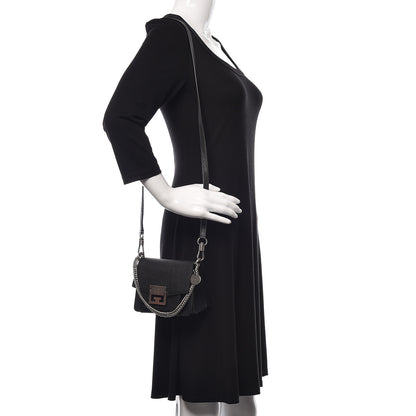Givenchy Goatskin Mini GV3 Shoulder Bag Black 2 of 10