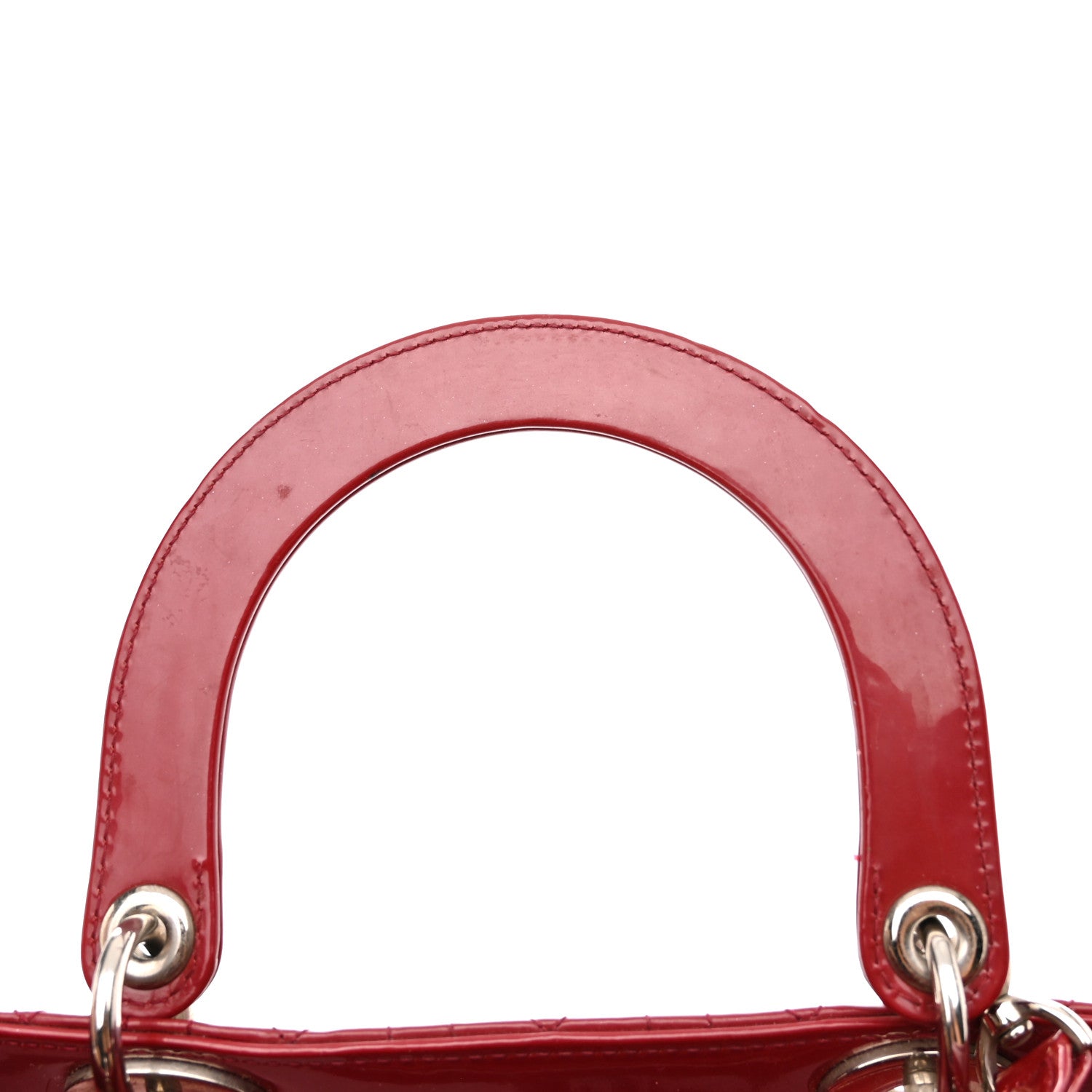 Christian Dior Patent Cannage Medium Lady Dior Red 16 of 16