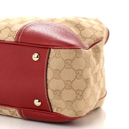 Gucci Monogram Medium Princy Tote Red 10 of 12