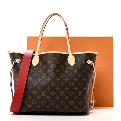 Louis Vuitton Monogram Inside Out Neverfull Bandouliere MM Rouge Sari 10 of 10