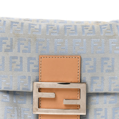 Fendi Zucchino Mini Mama Baguette Blue 7 of 9