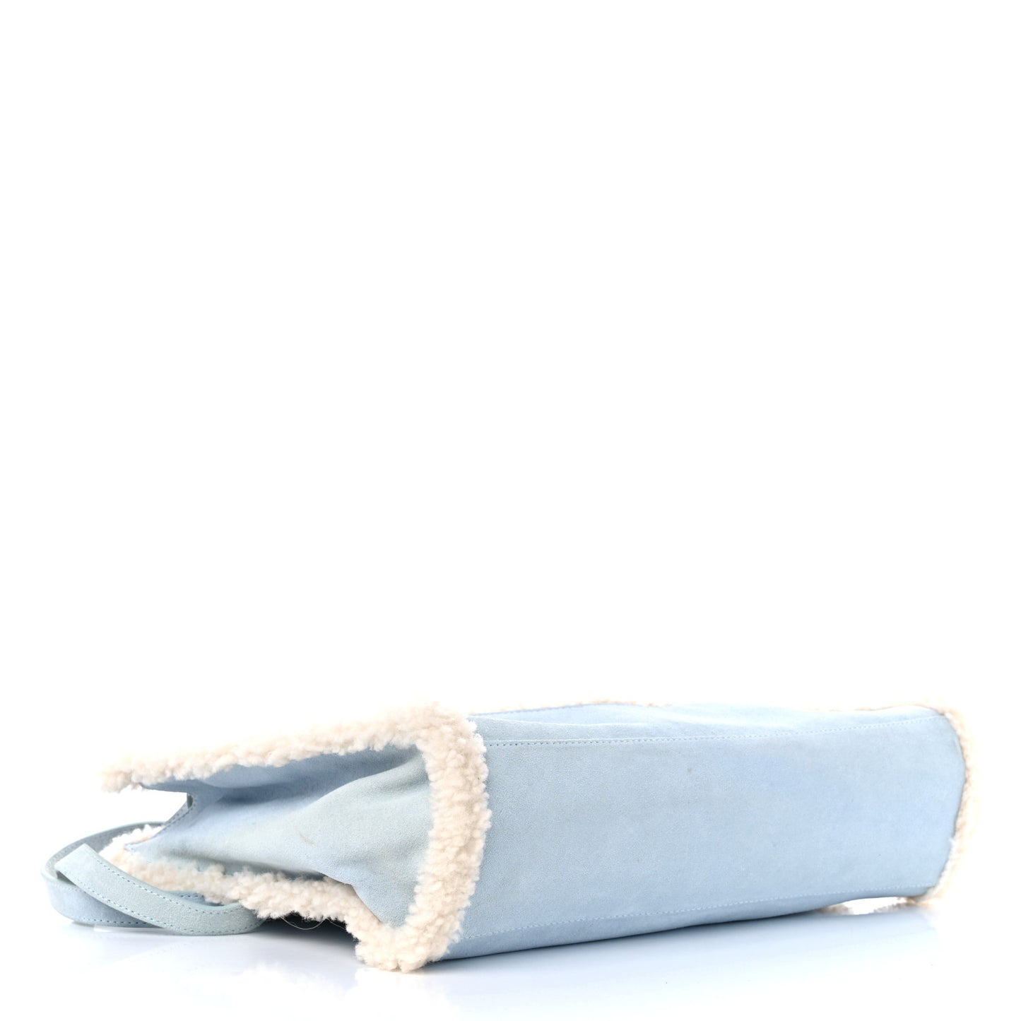 X UGG Suede Shearling Medium Shopping Bag Blue