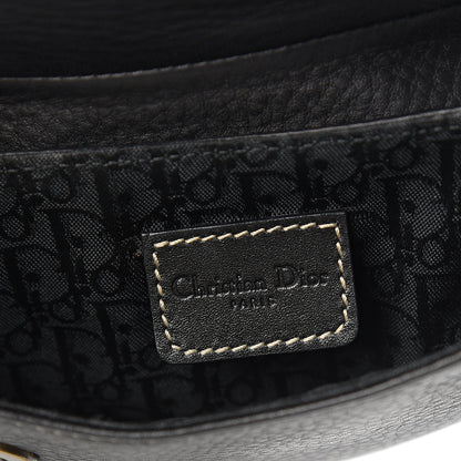 Christian Dior Grained Calfskin Saddle Belt Bag Black 5 of 11