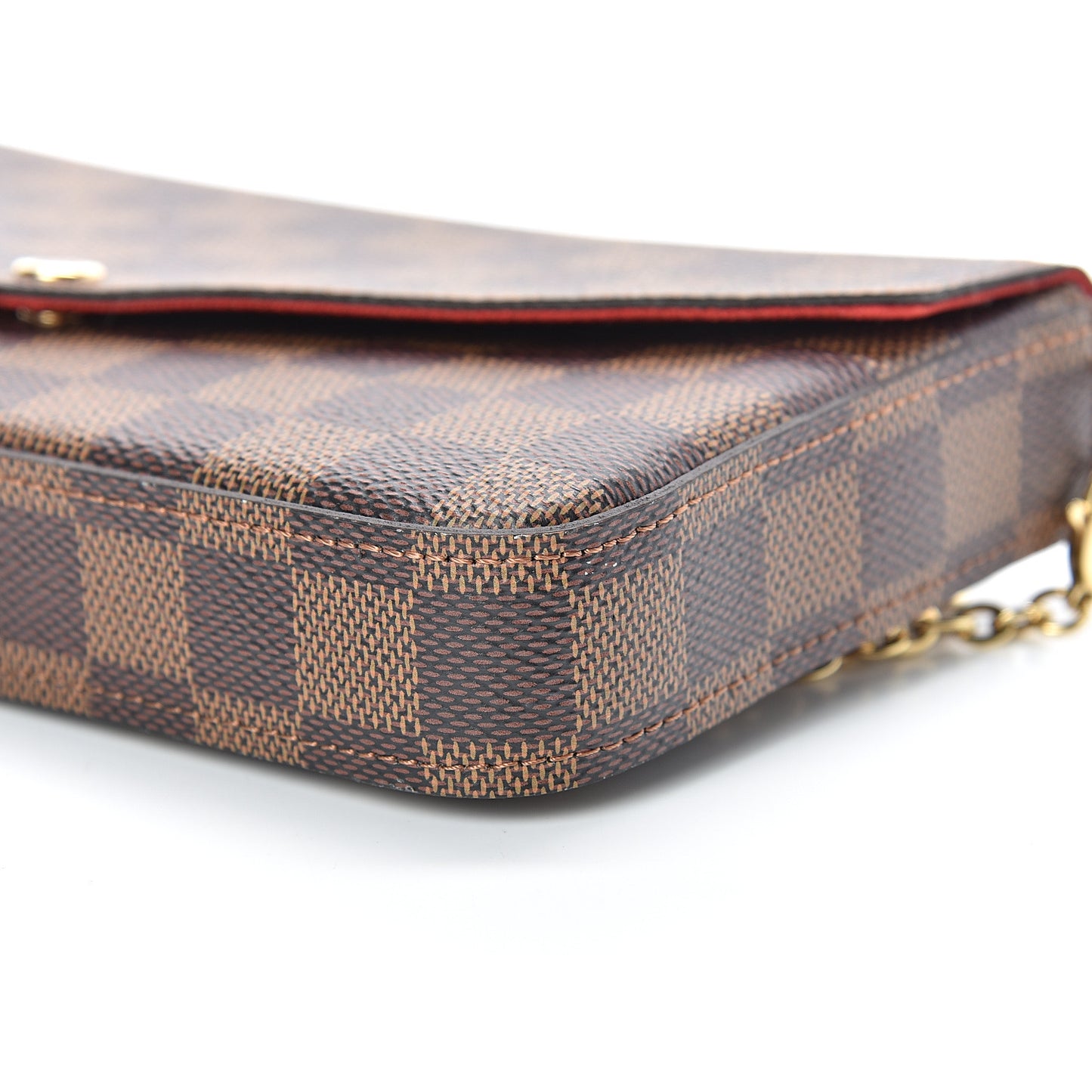 Damier Ebene Pochette Felicie Chain Wallet