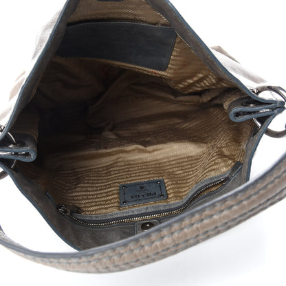 Prada Vitello Shine Hobo Argilla 5 of 12