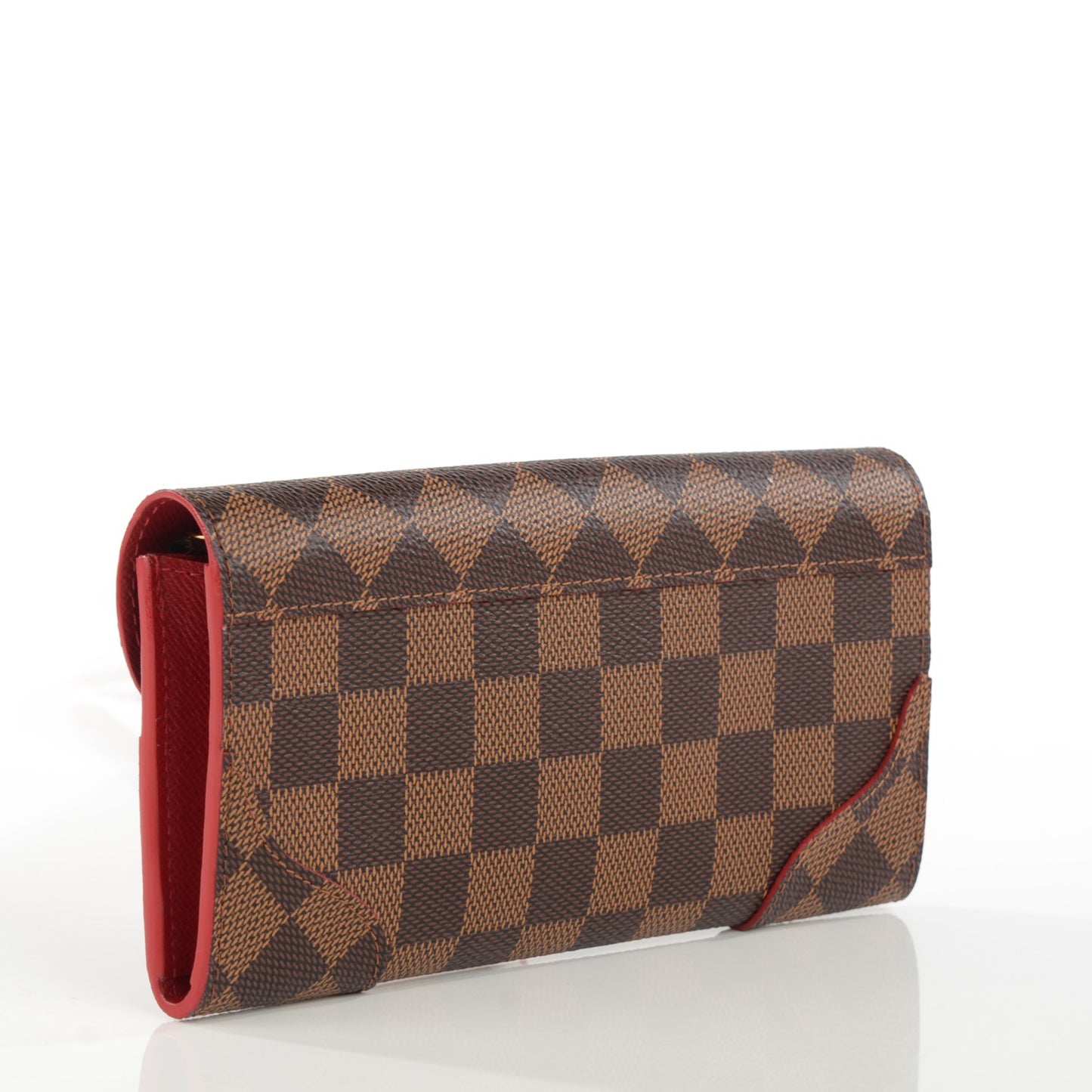 Damier Ebene Caissa Wallet Cherry