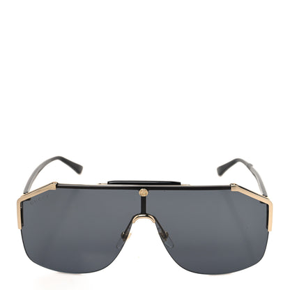 Gucci Metal Rimless Square Sunglasses GG0291S Black Gold 2 of 8
