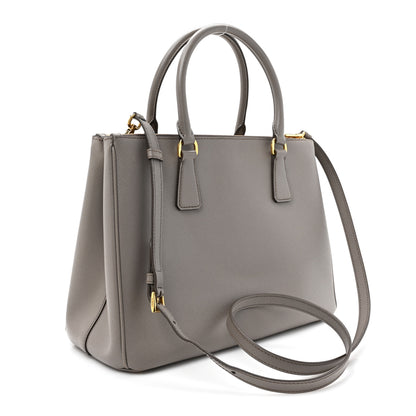 Prada Saffiano Medium Galleria Double Zip Tote  Argilla 3 of 18