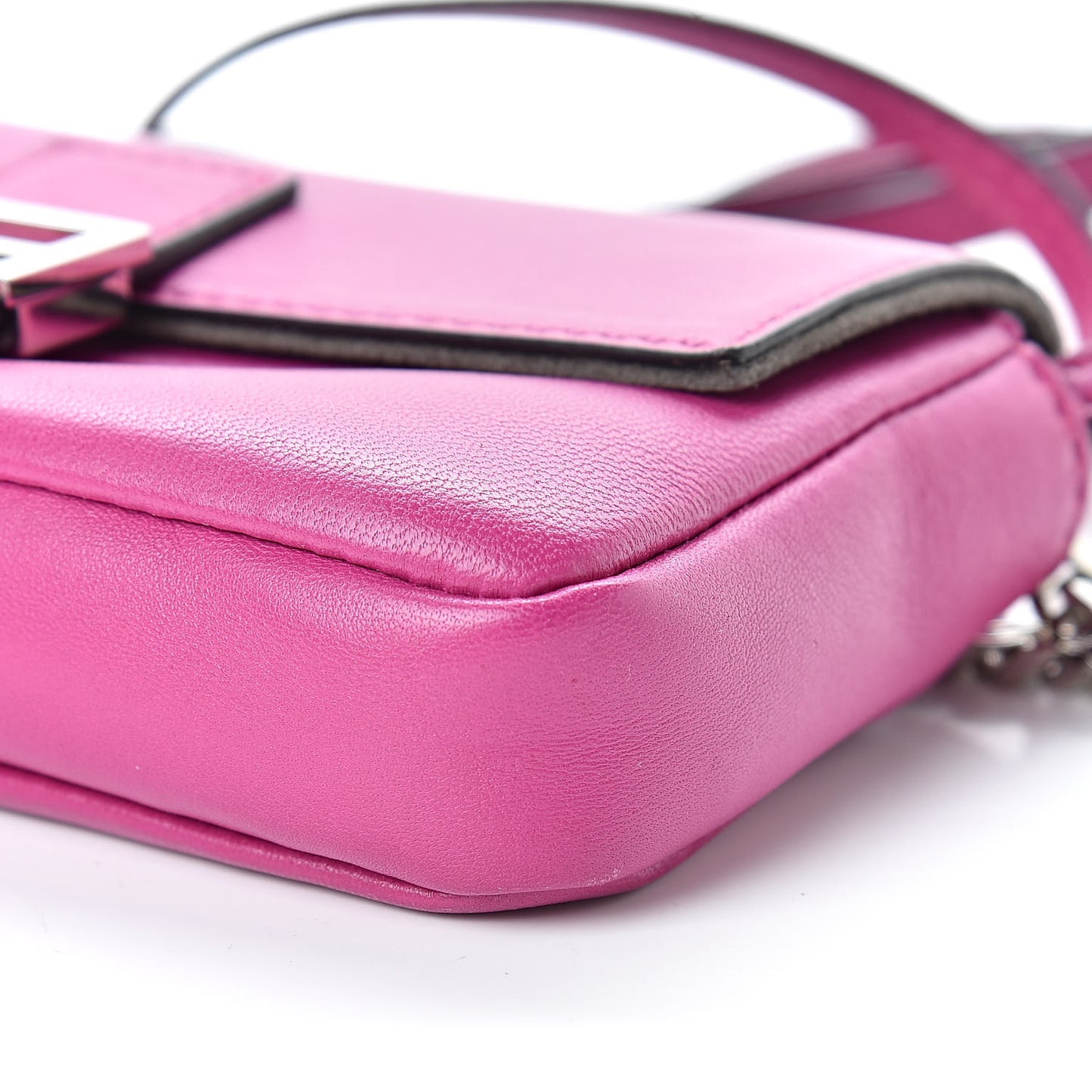Shiny Nappa Micro Baguette Magenta