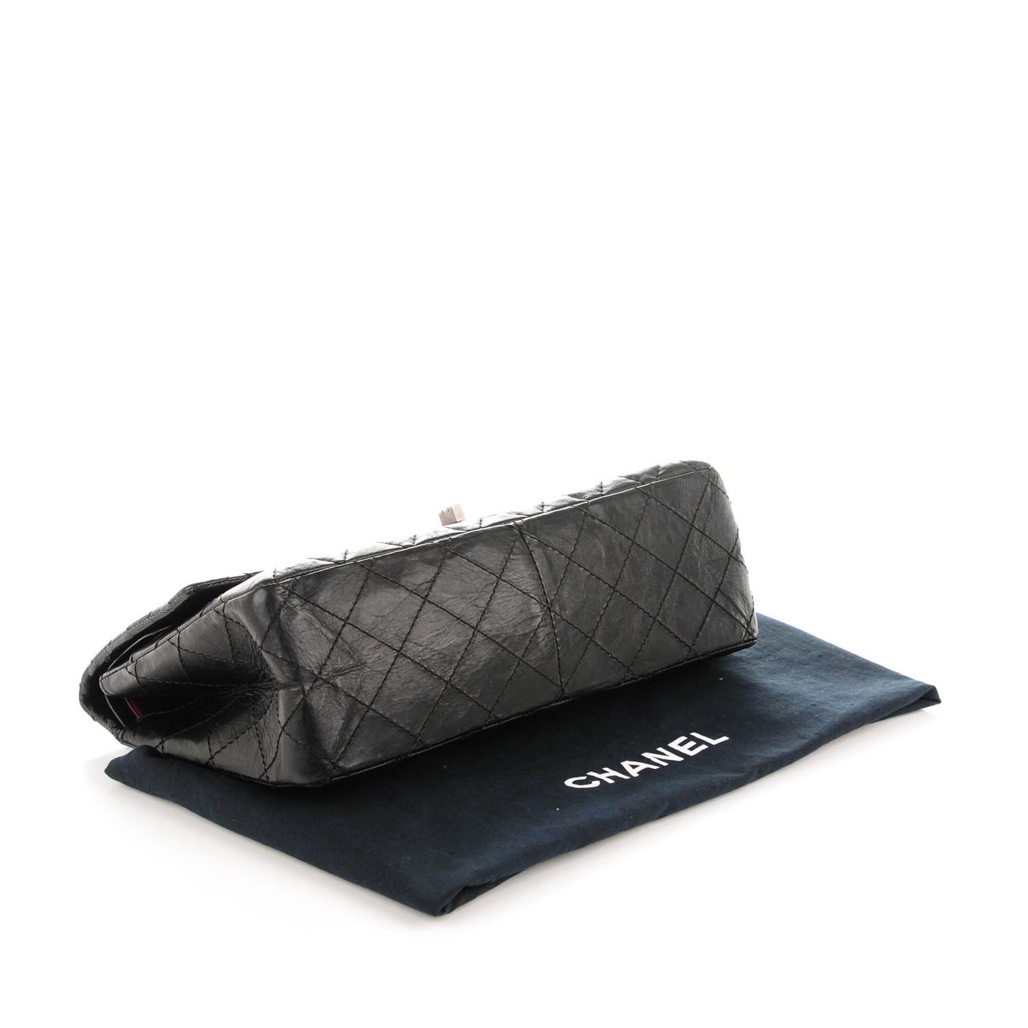 Aged Calfskin Quilted 2.55 Reissue 226 Flap Black