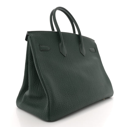 Hermes Fjord Birkin 35 Vert Fonce 2 of 14