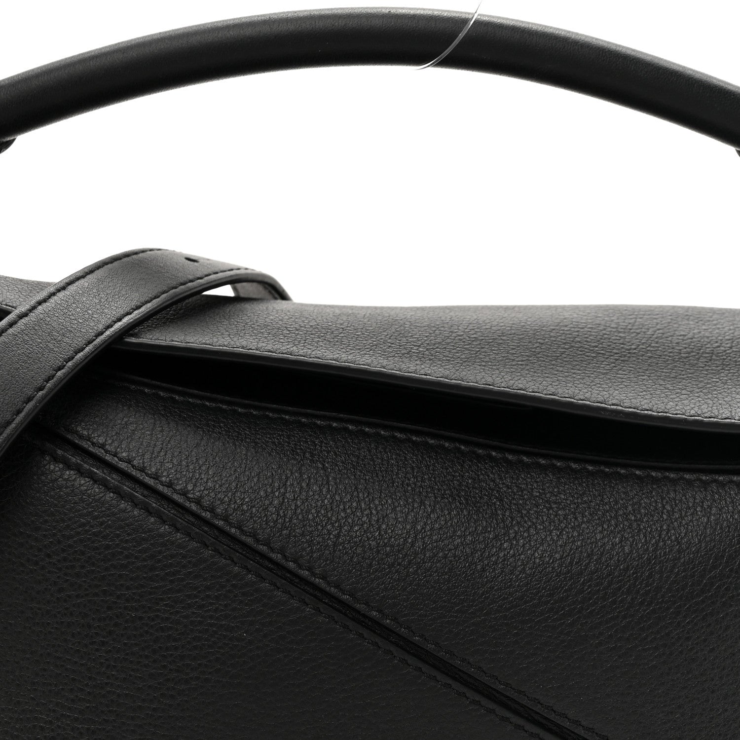 Loewe Calfskin Small Puzzle Edge Bag Black 7 of 12