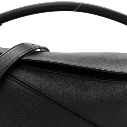 Loewe Calfskin Small Puzzle Edge Bag Black 7 of 12