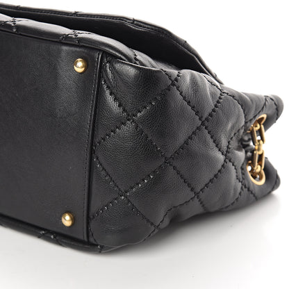 Chanel Calfskin Quilted Retro Chain Flap Black 9 of 9