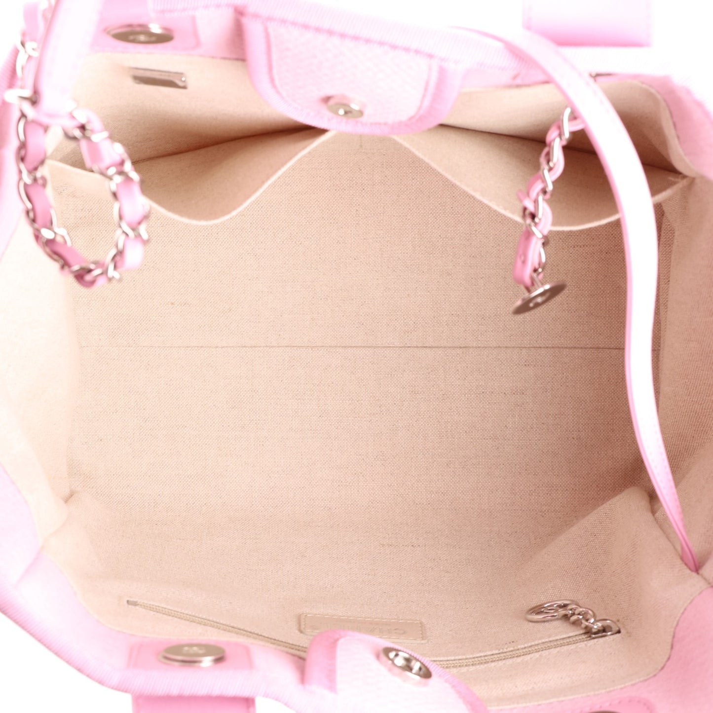 Mixed Fibers Small Deauville Tote Dark Pink