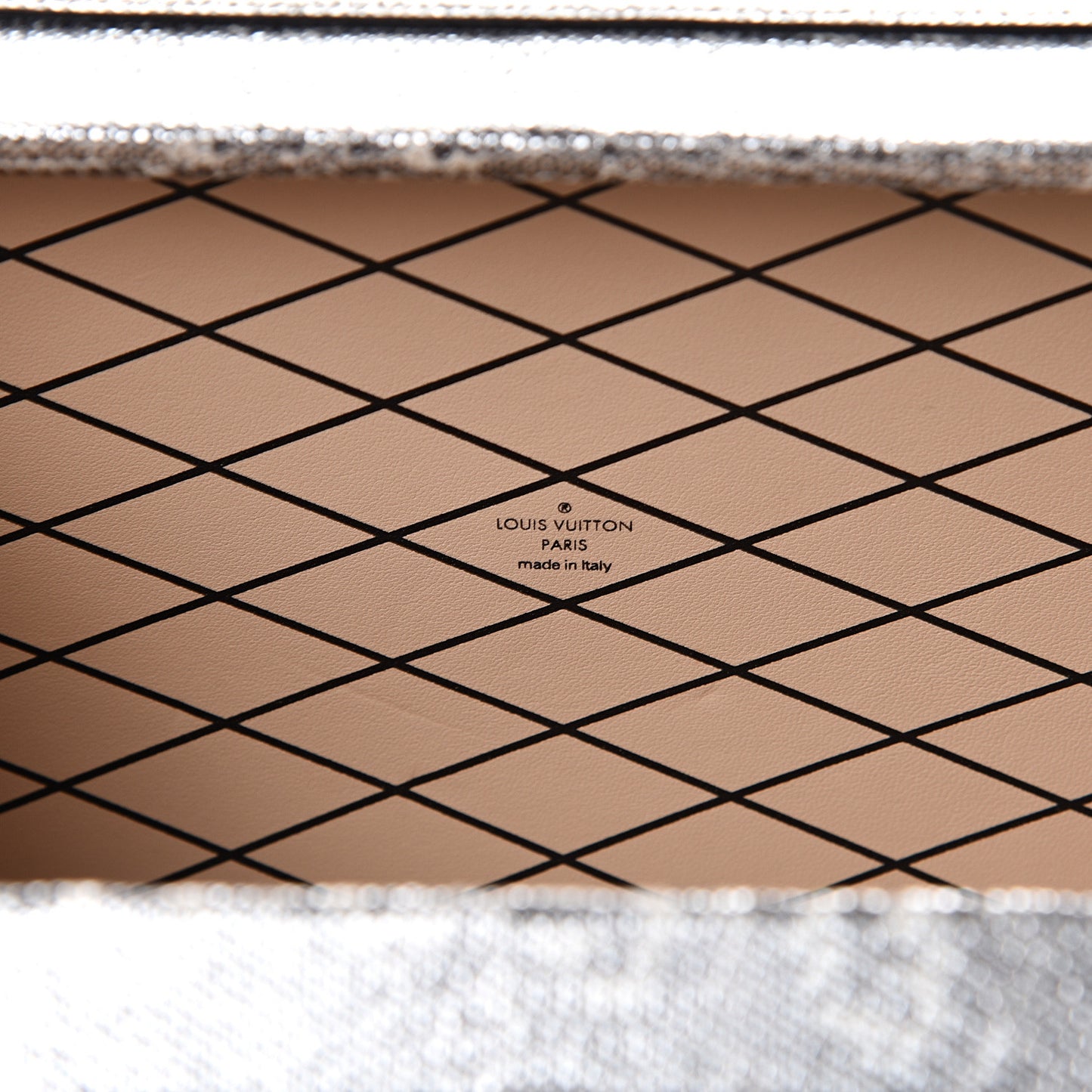 Lizard Petite Malle Silver