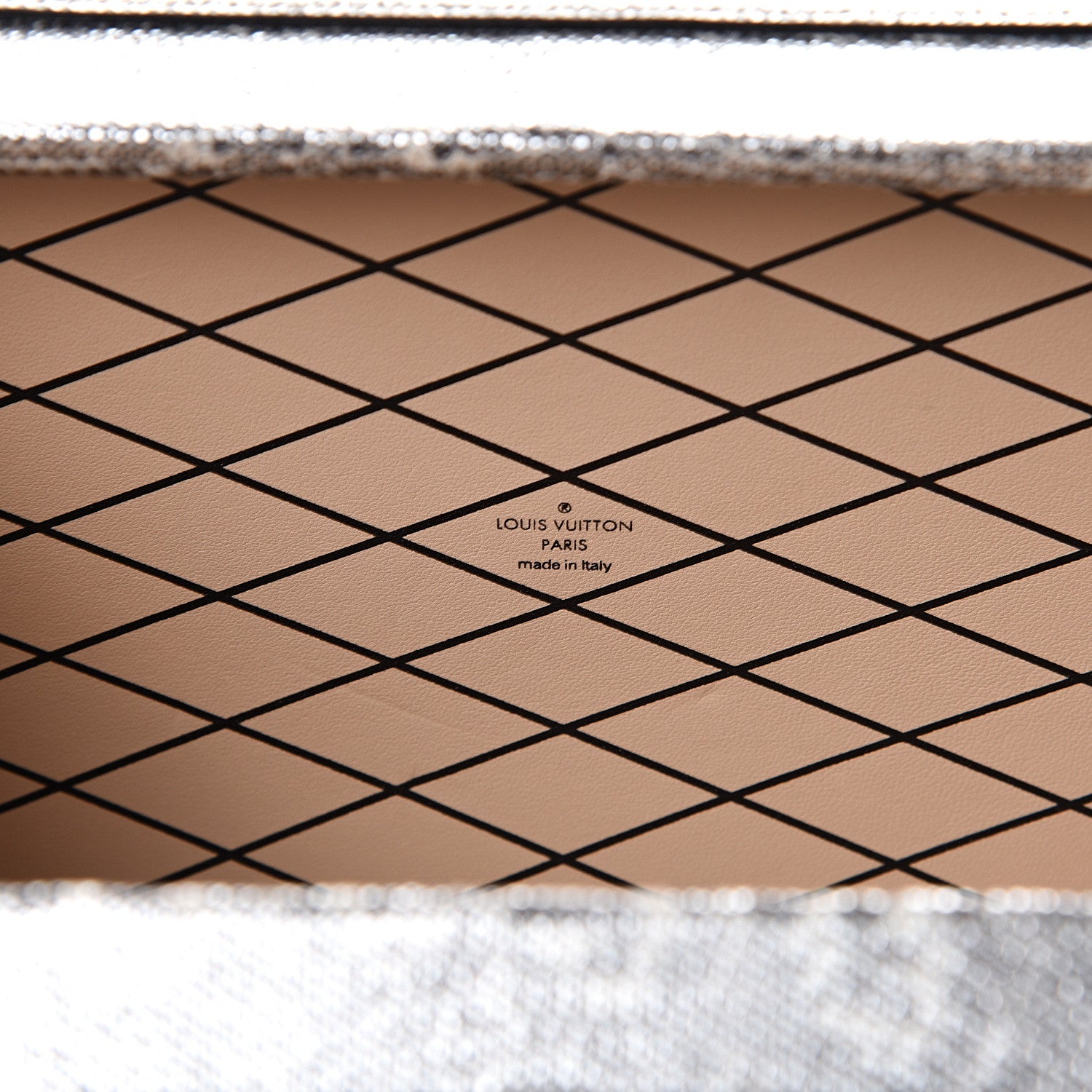 Louis Vuitton Lizard Petite Malle Silver 5 of 11