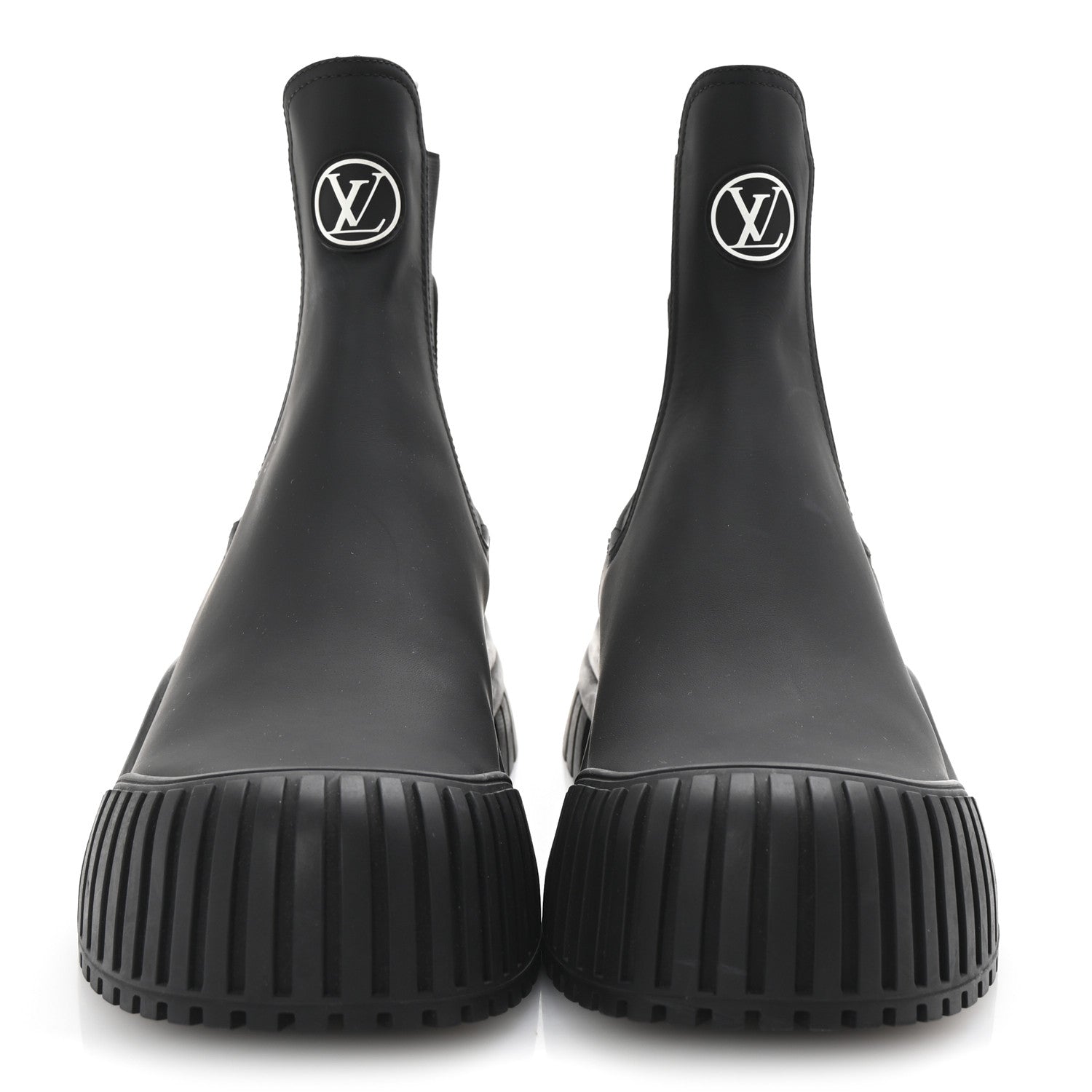 Louis Vuitton Calfskin Ruby Flat Ankle Boots 39 Black 3 of 9