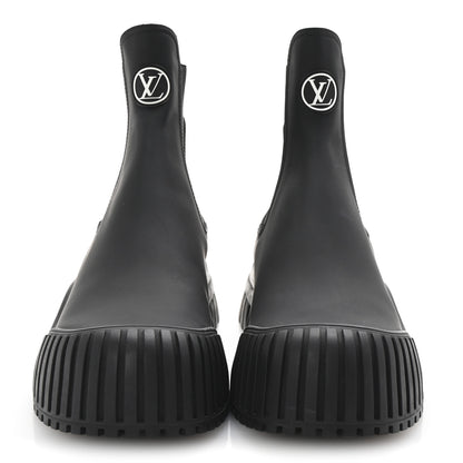 Louis Vuitton Calfskin Ruby Flat Ankle Boots 39 Black 3 of 9