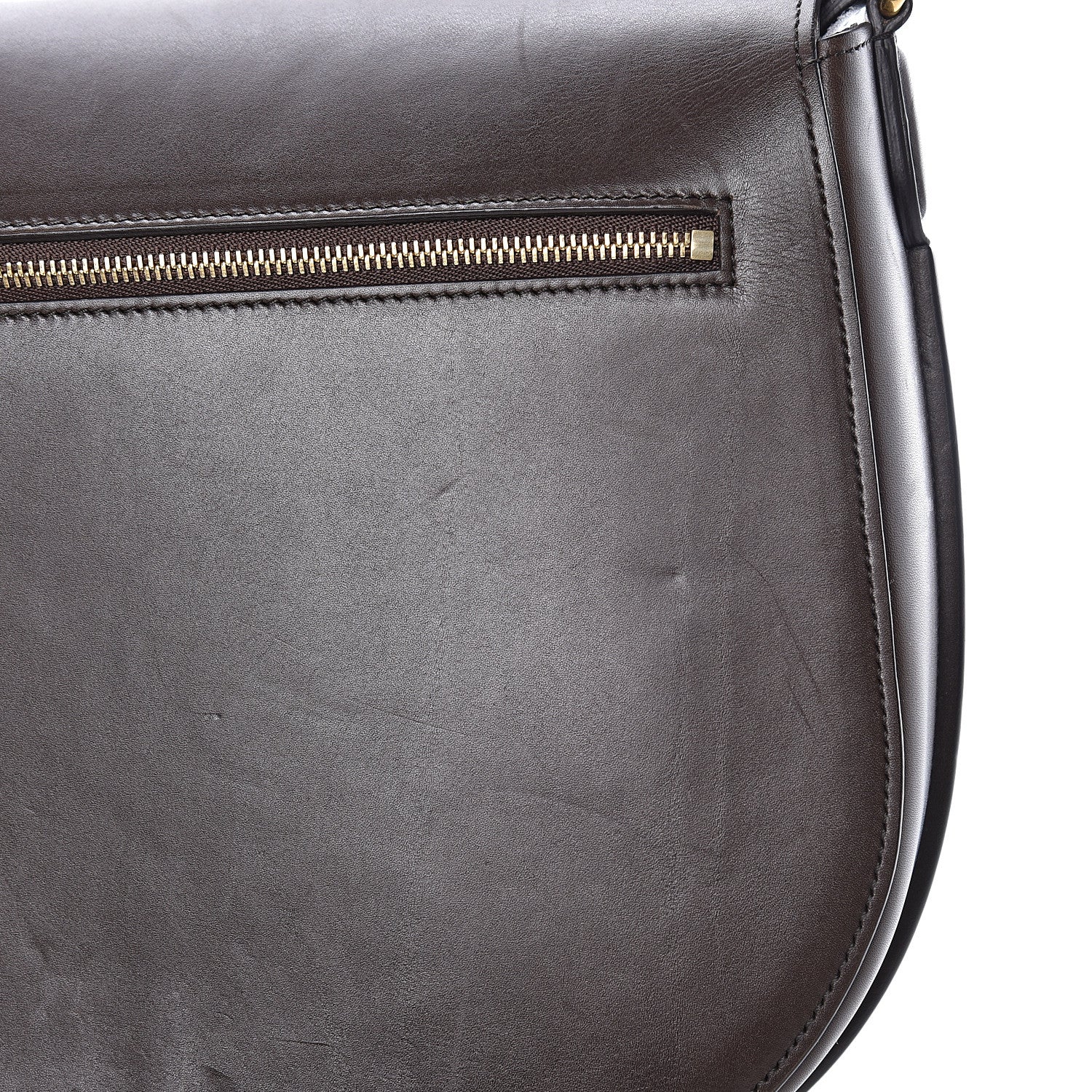 Celine Supersoft Calfskin Medium Trotteur Wood 14 of 18