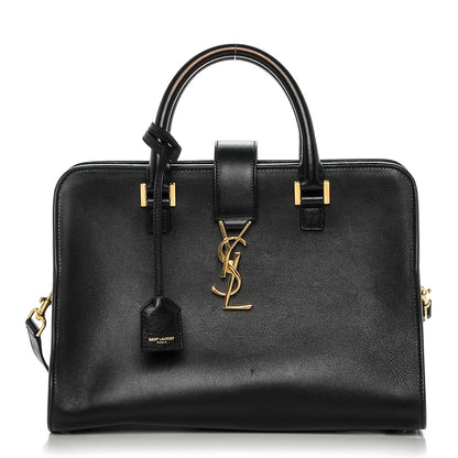 Saint Laurent Calfskin Small Monogram Cabas Black 1 of 6