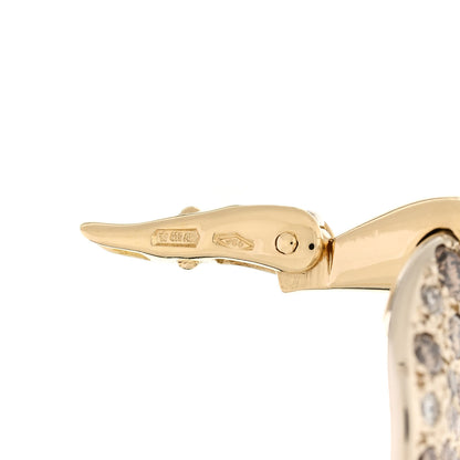 Pomellato 18K Yellow Gold Brown Diamond Sabbia Drop Earrings 5 of 5