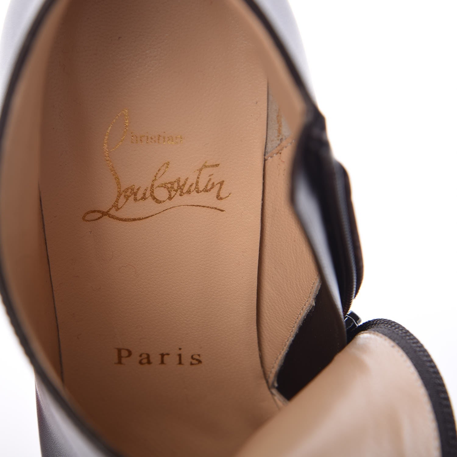 Christian Louboutin Calfskin Belle 85 Ankle Boots 36.5 Black 7 of 11