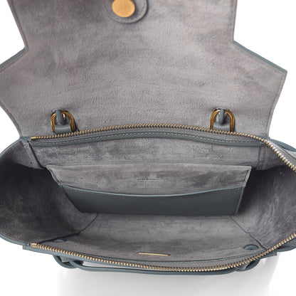 Celine Baby Grained Calfskin Micro Belt Bag Storm 9 of 10