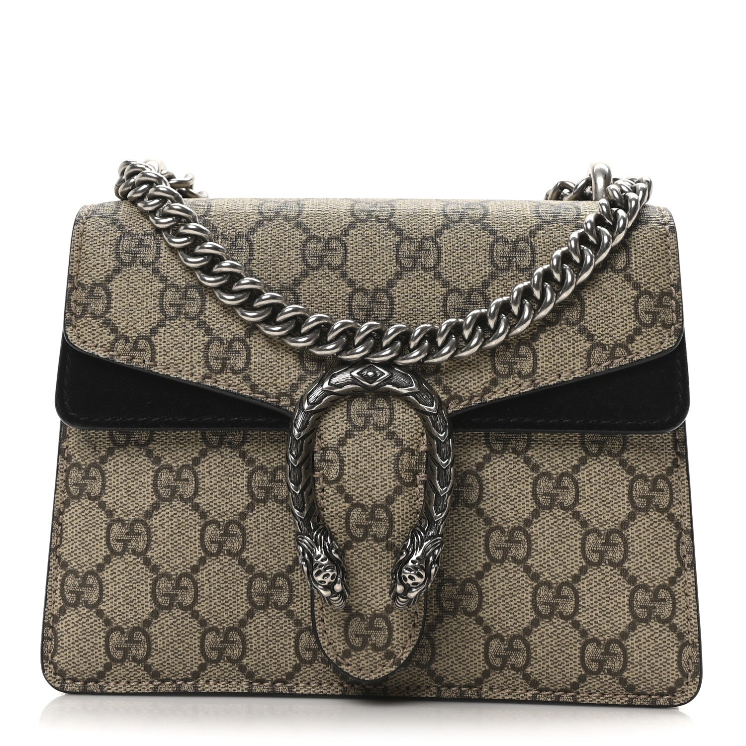 Gucci GG Supreme Monogram Mini Dionysus Shoulder Bag Black 1 of 10