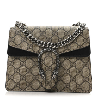 Gucci GG Supreme Monogram Mini Dionysus Shoulder Bag Black 1 of 10