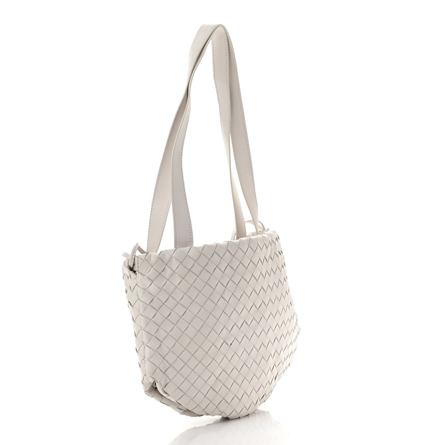 Bottega Veneta Nappa Intrecciato Small Bulb White 3 of 10