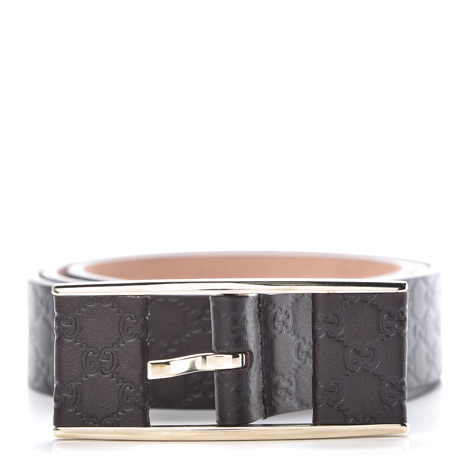 Gucci Microguccissima Belt 85 34 Brown 1 of 7